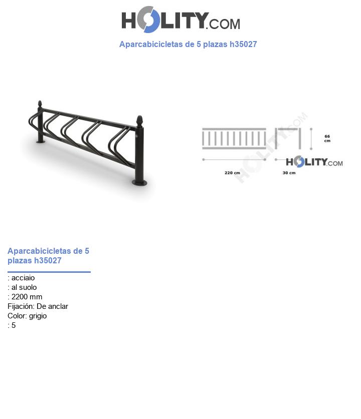 Aparcabicicletas de 5 plazas h35027
