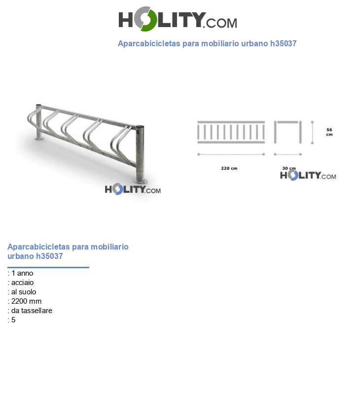Aparcabicicletas para mobiliario urbano h35037