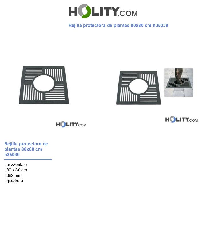 Rejilla protectora de plantas 80x80 cm h35039