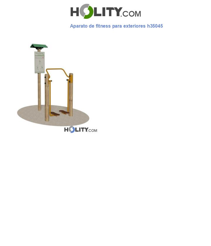 Aparato de fitness para exteriores h35045