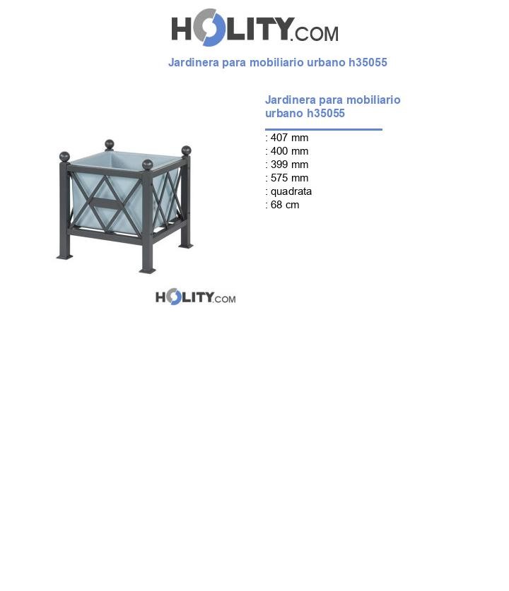 Jardinera para mobiliario urbano h35055
