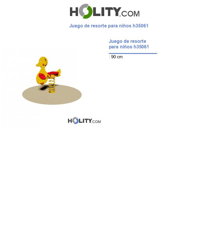Juego de resorte para niños h35061