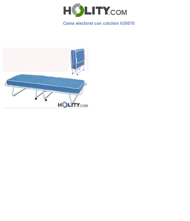 Cama electoral con colchón h35070