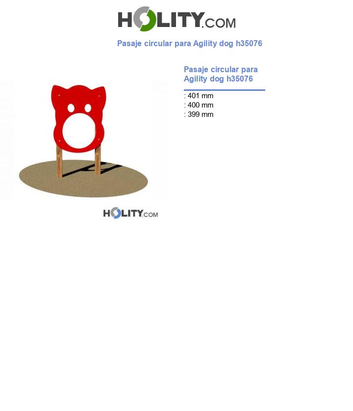 Pasaje circular para Agility dog h35076