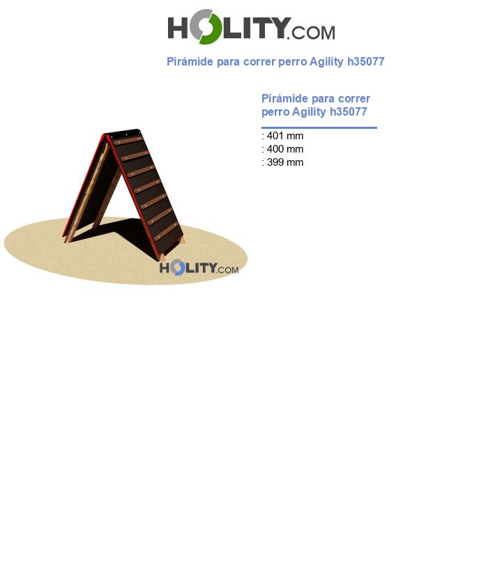 Pirámide para correr perro Agility h35077
