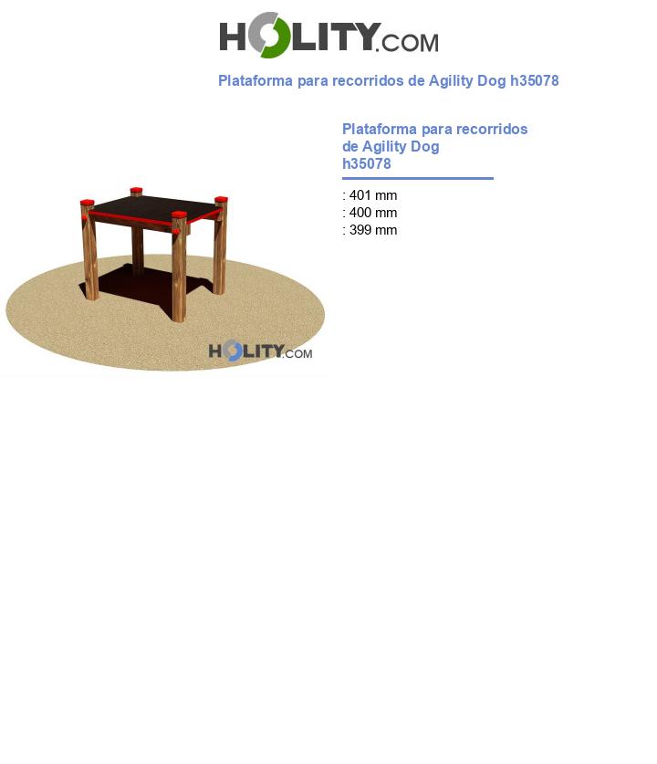 Plataforma para recorridos de Agility Dog h35078