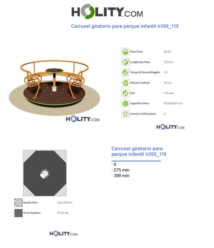 Carrusel giratorio para parque infantil h350_115