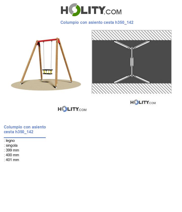 Columpio con asiento cesta h350_142