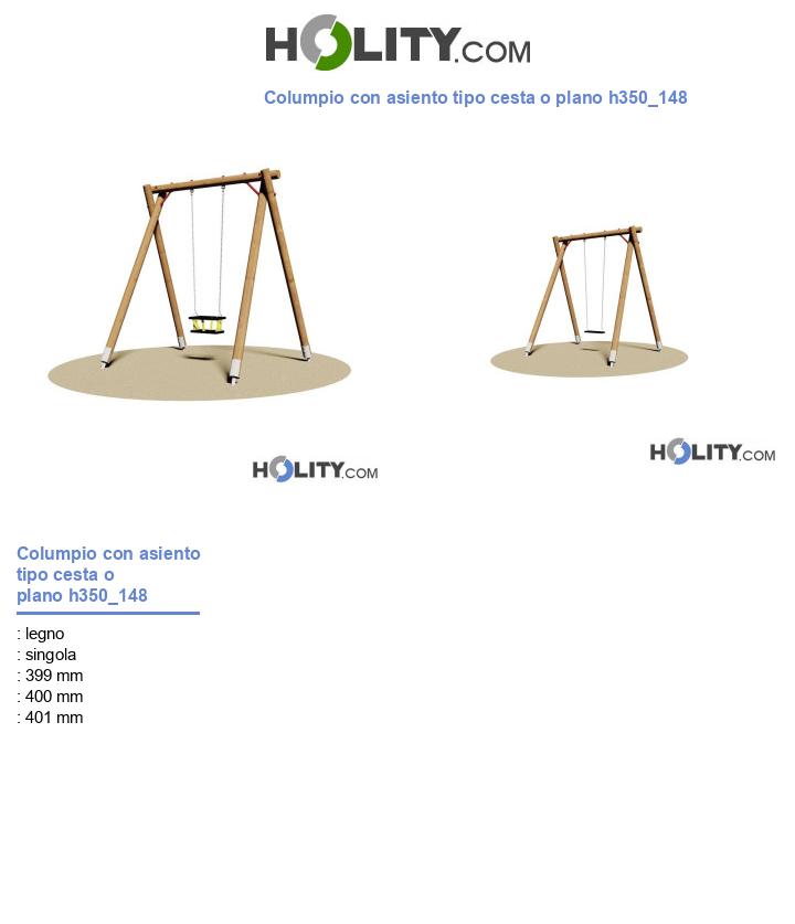 Columpio con asiento tipo cesta o plano h350_148