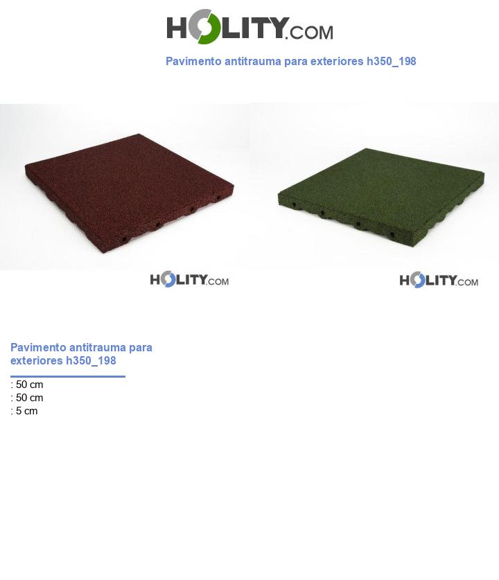 Pavimento antitrauma para exteriores h350_198