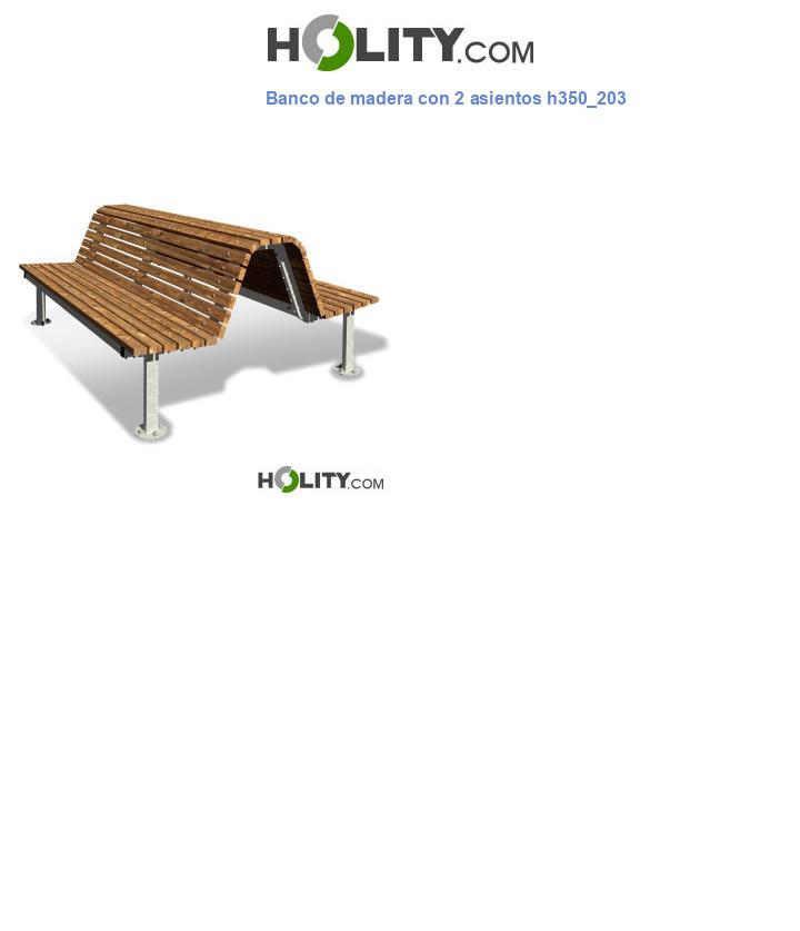 Banco de madera con 2 asientos h350_203