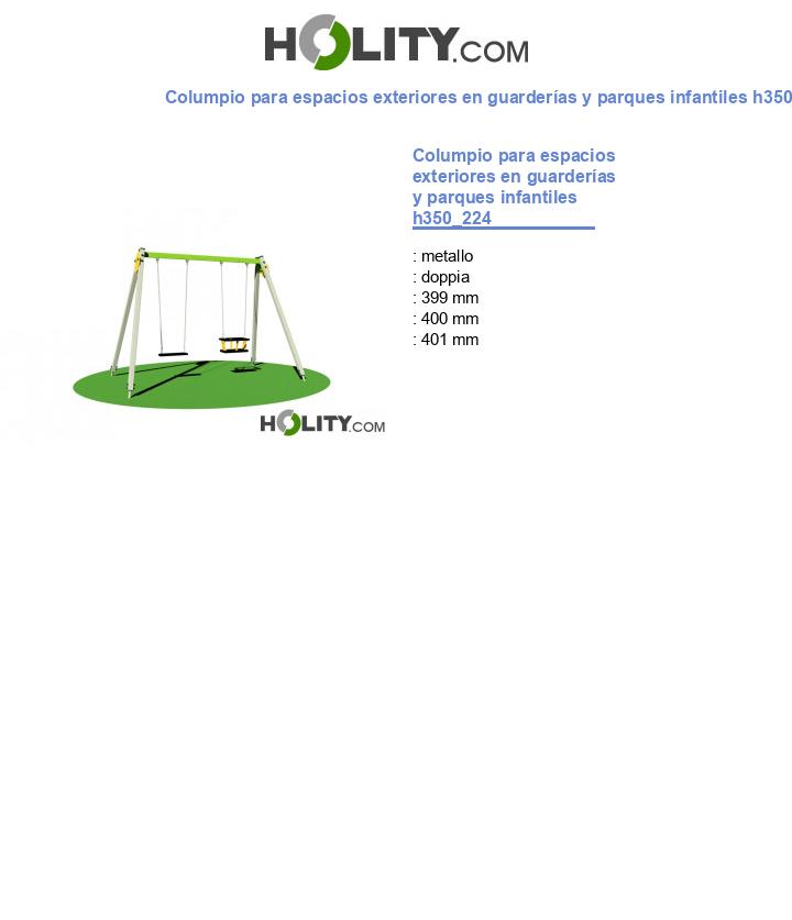 Columpio para espacios exteriores en guarderías y parques infantiles h350_224