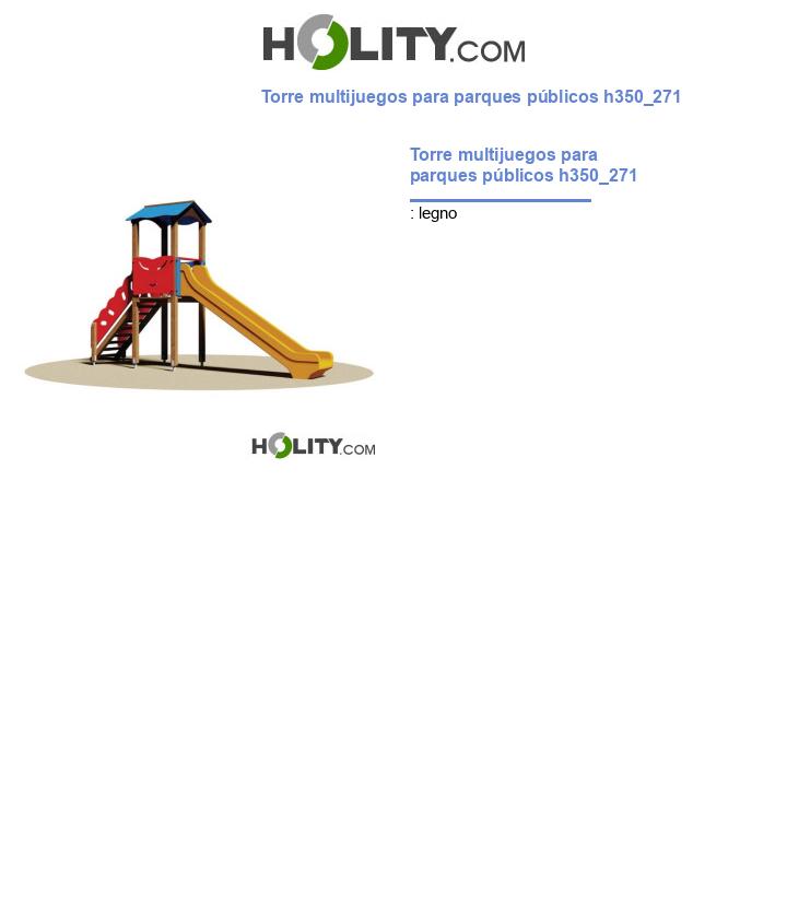 Torre multijuegos para parques públicos h350_271