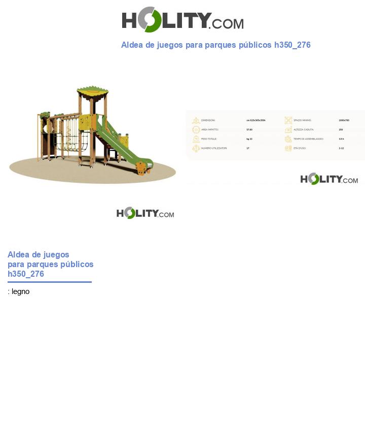 Aldea de juegos para parques públicos h350_276