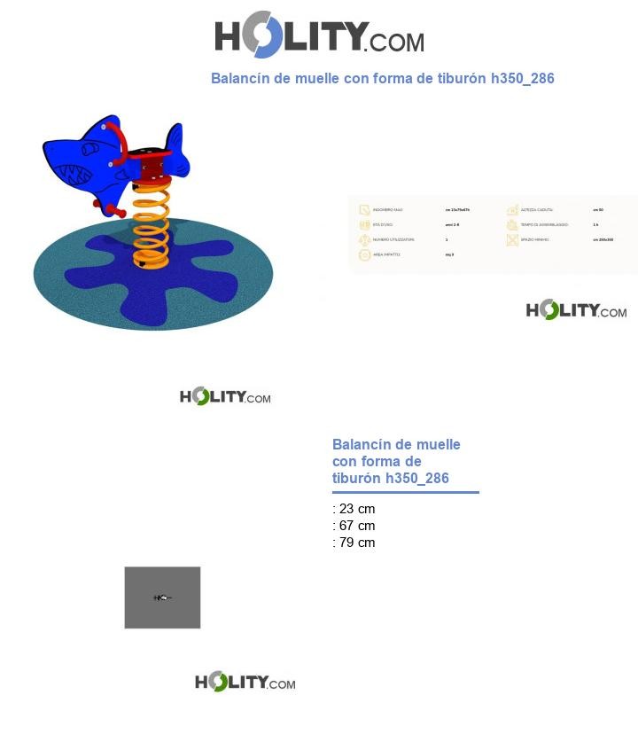 Balancín de muelle con forma de tiburón h350_286