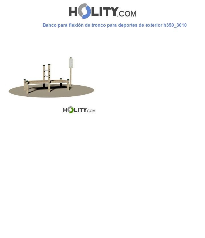 Banco para flexión de tronco para deportes de exterior h350_3010