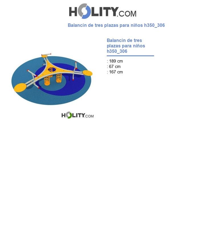 BalancÃn de tres plazas para niños h350_306