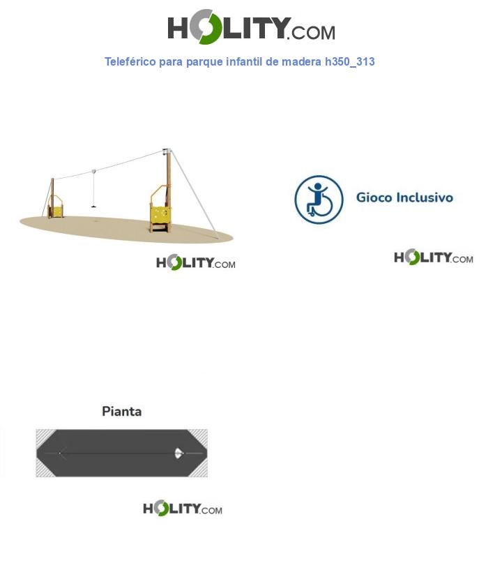 Teleférico para parque infantil de madera h350_313