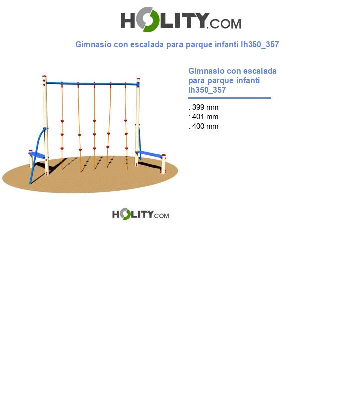 Gimnasio con escalada para parque infanti lh350_357
