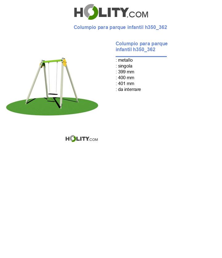 Columpio para parque infantil h350_362