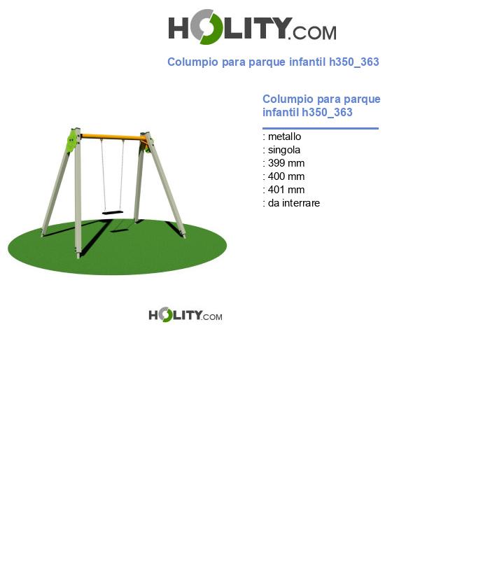 Columpio para parque infantil h350_363