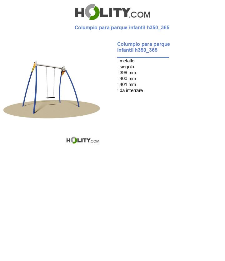 Columpio para parque infantil h350_365