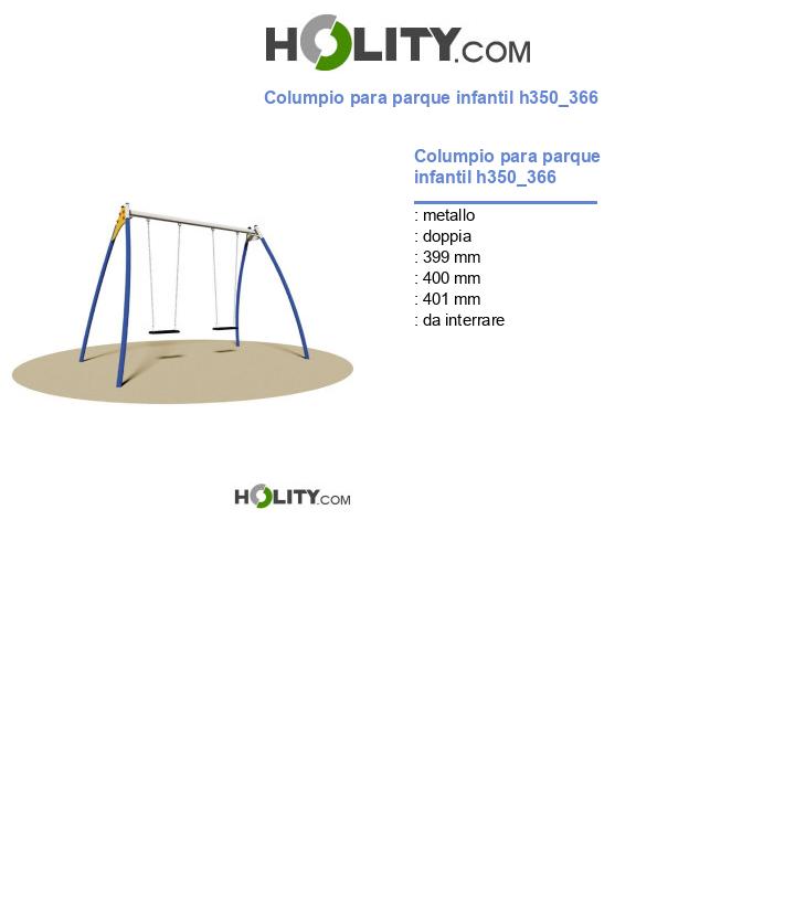 Columpio para parque infantil h350_366