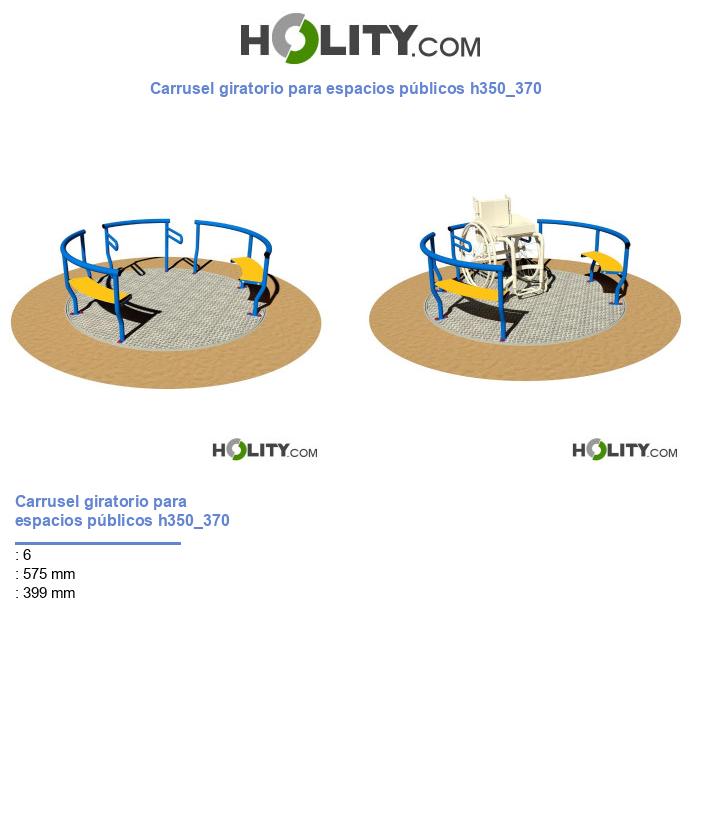 Carrusel giratorio para espacios públicos h350_370