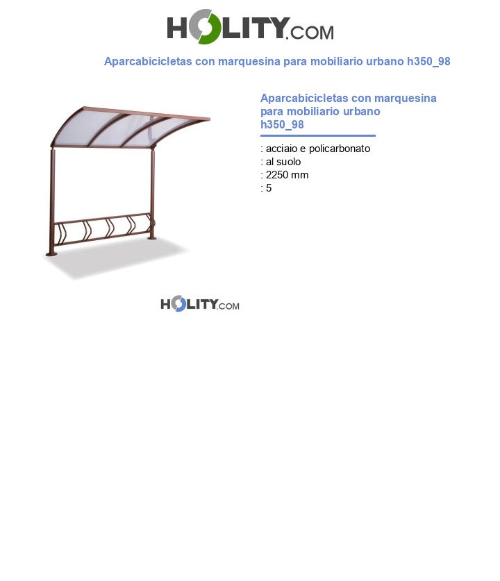 Aparcabicicletas con marquesina para mobiliario urbano h350_98