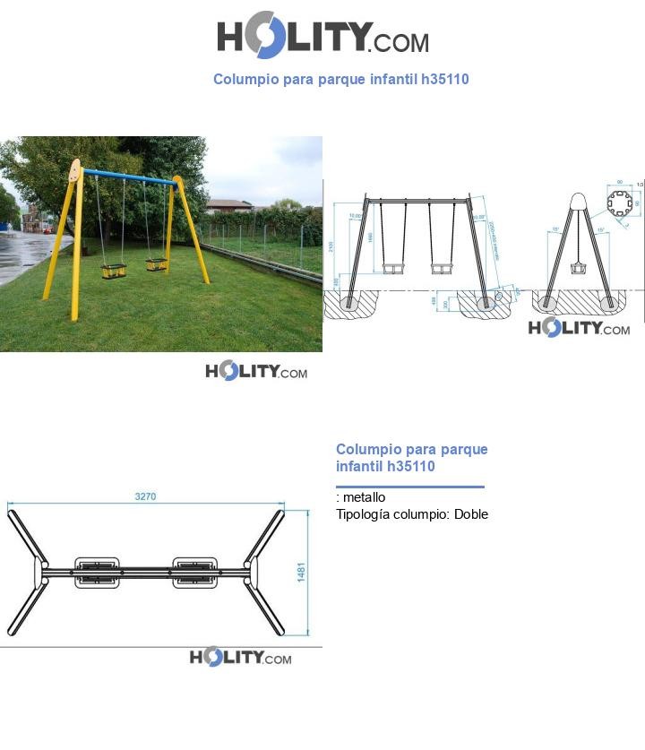 Columpio para parque infantil h35110
