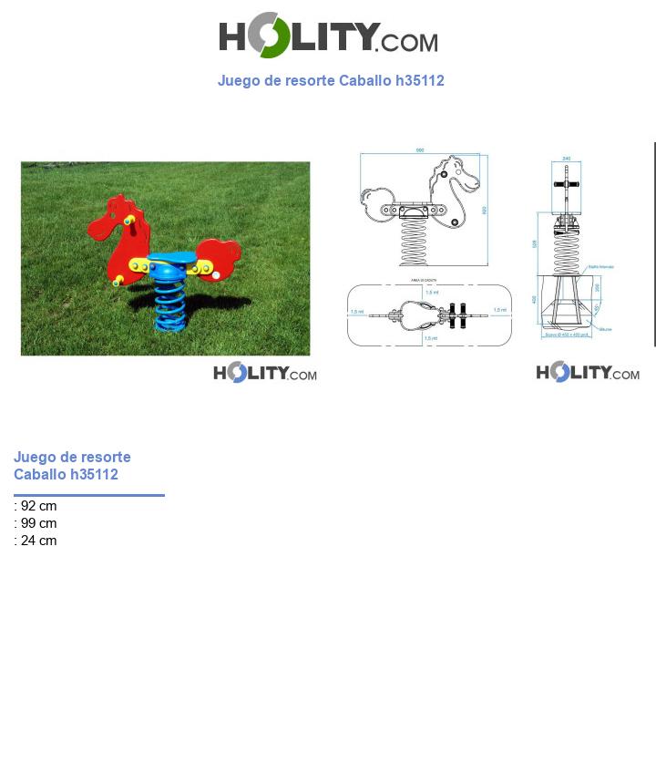 Juego de resorte Caballo h35112