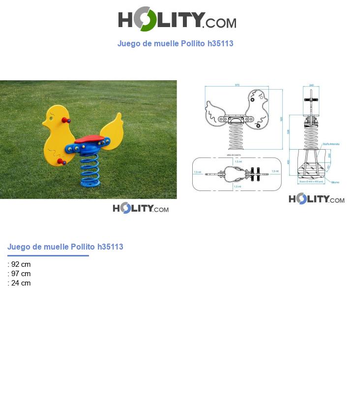 Juego de muelle Pollito h35113