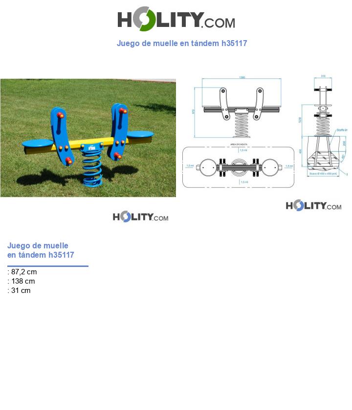Juego de muelle en tándem h35117