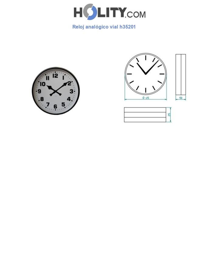 Reloj analógico vial h35201