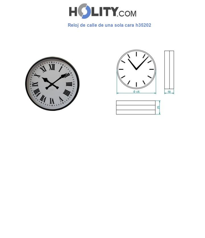 Reloj de calle de una sola cara h35202