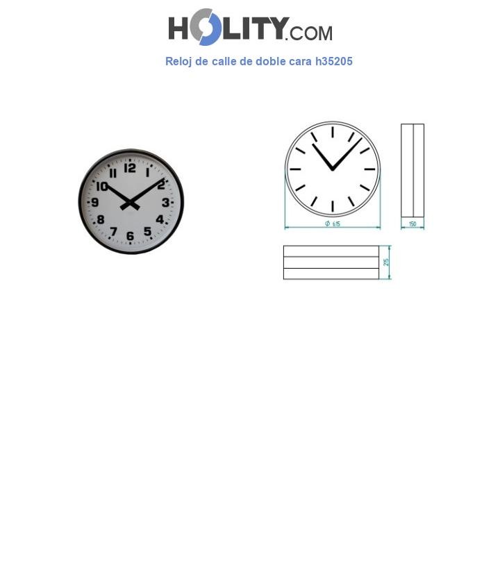 Reloj de calle de doble cara h35205