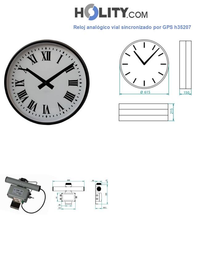 Reloj analógico vial sincronizado por GPS h35207