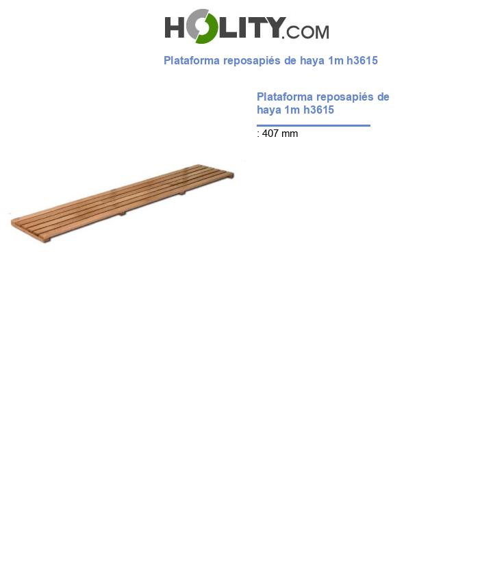 Plataforma reposapiés de haya 1m h3615