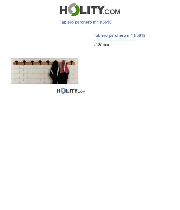 Tablero perchero m1 h3618