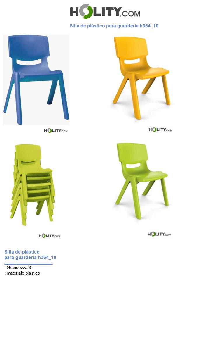 Silla de plástico para guardería h364_10
