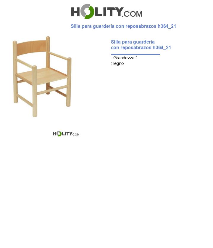 Silla para guardería con reposabrazos h364_21