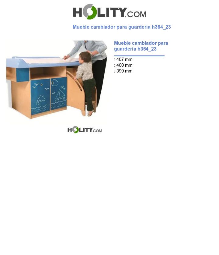 Mueble cambiador para guardería h364_23