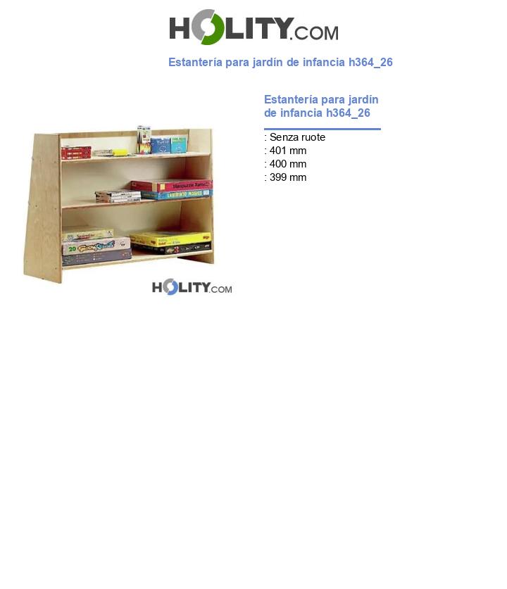 Estantería para jardín de infancia h364_26