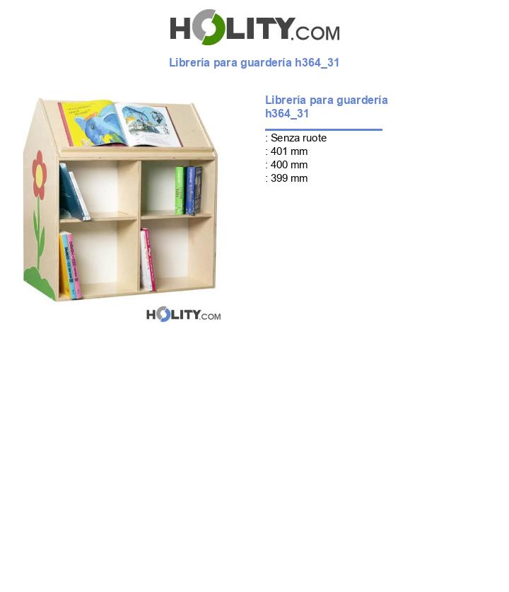 Librería para guardería h364_31