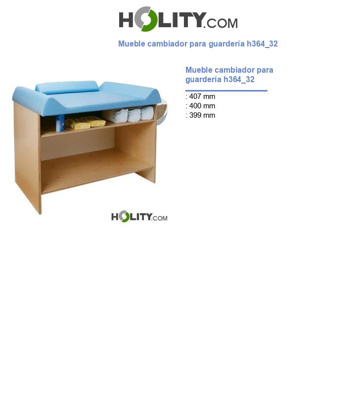 Mueble cambiador para guardería h364_32