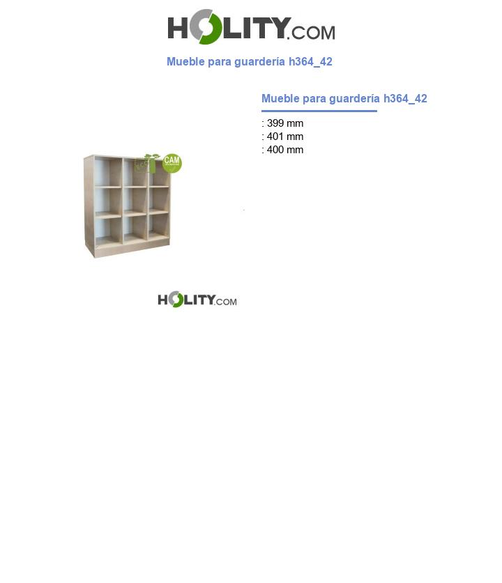 Mueble para guardería h364_42