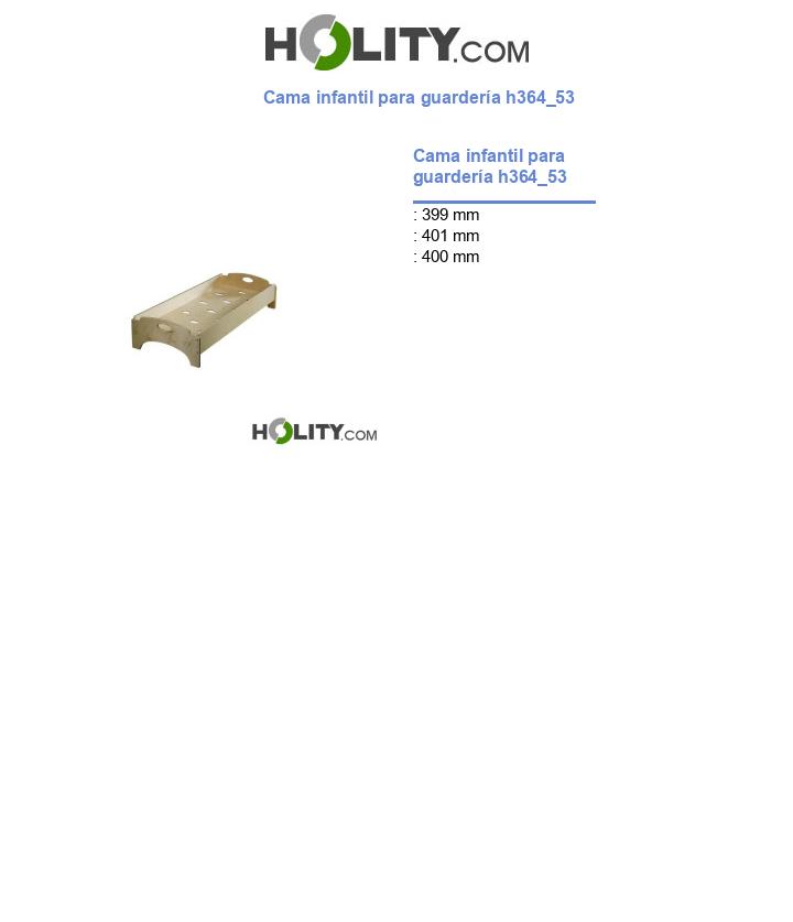 Cama infantil para guardería h364_53