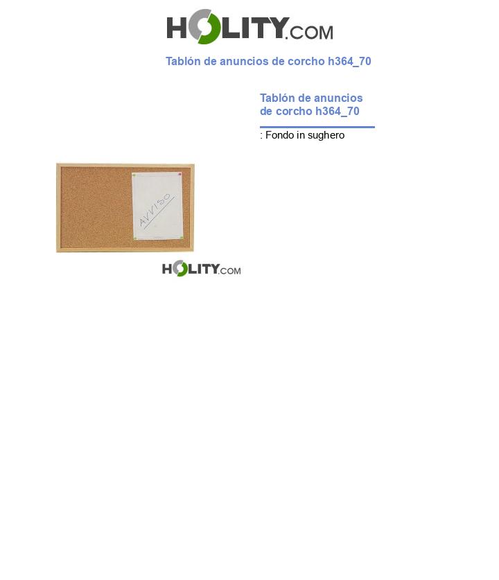 Tablón de anuncios de corcho h364_70