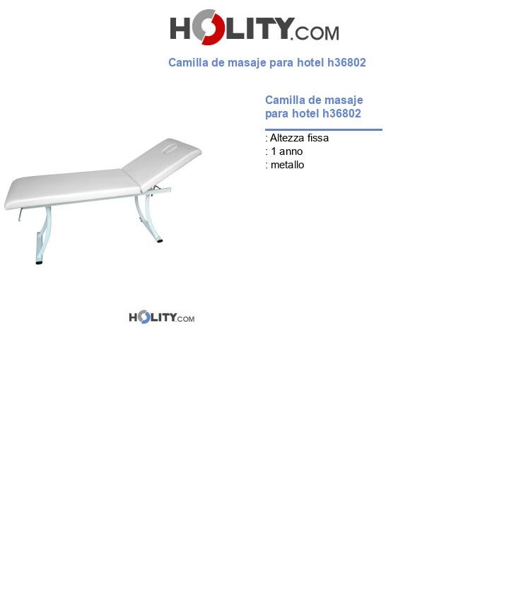 Camilla de masaje para hotel h36802