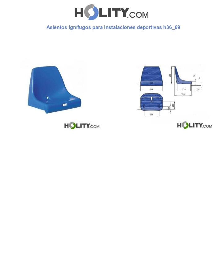 Asientos ignífugos para instalaciones deportivas h36_69
